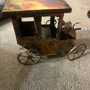Vintage Metal Carriage Decor